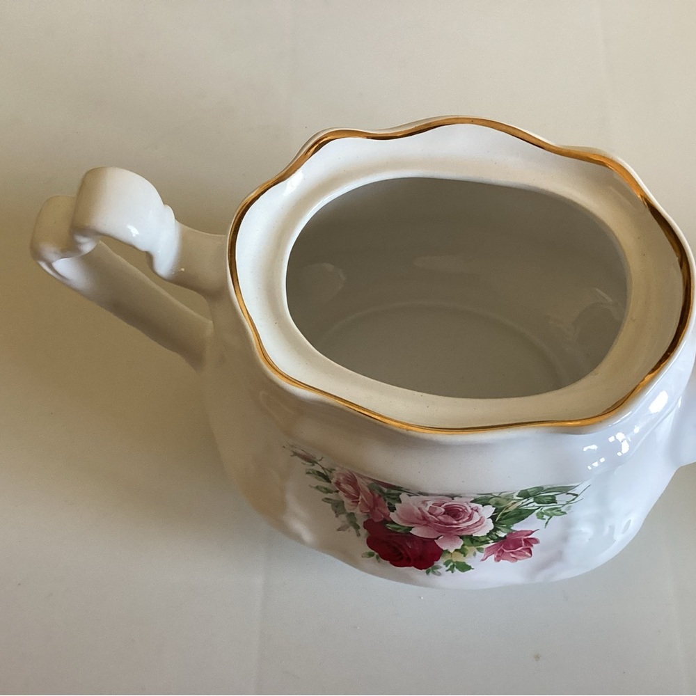 Floral Teapot with Pink and Red Roses by Arthur Wood & Son - Picture 5 of 8